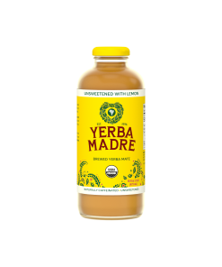 Organic Brewed Yerba Mate. Unsweetened Lemon
